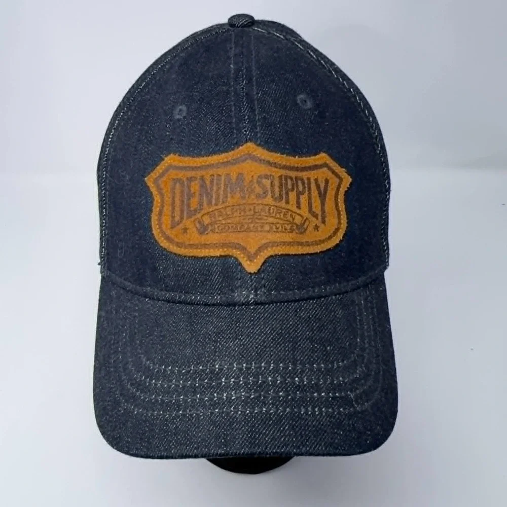 Ralph Lauren‎ Denim & Supply Co. Strapback Hat Dark Denim Adjustable Patch Camo
